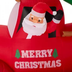 Glitzhome 7 Ft. Santa Claus On Pick Up Truck Inflatable Decor 9 Glitzhome 7 Ft. Santa Claus On Pick Up Truck Inflatable Decor -Decorations Sales unnamed file 258