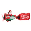 Home Accents Holiday 16 Ft. Inflatable Santa On Airplane