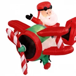 Home Accents Holiday 16 Ft. Inflatable Santa On Airplane 9 Home Accents Holiday 16 Ft. Inflatable Santa On Airplane -Decorations Sales unnamed file 273