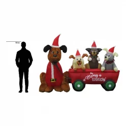 Home Accents Holiday 7 Ft. W Pre-Lit Life Size Inflatable Wagon With Christmas Puppies Scene 6 Home Accents Holiday 7 Ft. W Pre-Lit Life Size Inflatable Wagon With Christmas Puppies Scene -Decorations Sales unnamed file 278