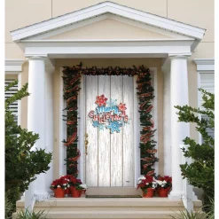 My Door Decor 36 In. X 80 In. Christmas Wreath-Christmas Front Door Decor Mural -Decorations Sales unnamed file 290