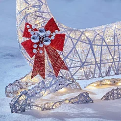 Home Accents Holiday 3.5 Ft Polar Wishes White LED Lying Deer -Decorations Sales unnamed file 320