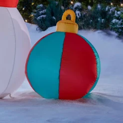 Home Accents Holiday 6.5 Ft LED Inflatable Snowman And Friends -Decorations Sales unnamed file 324