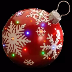 National Tree Company 18 In. Pre-Lit Ball Ornament Decoration