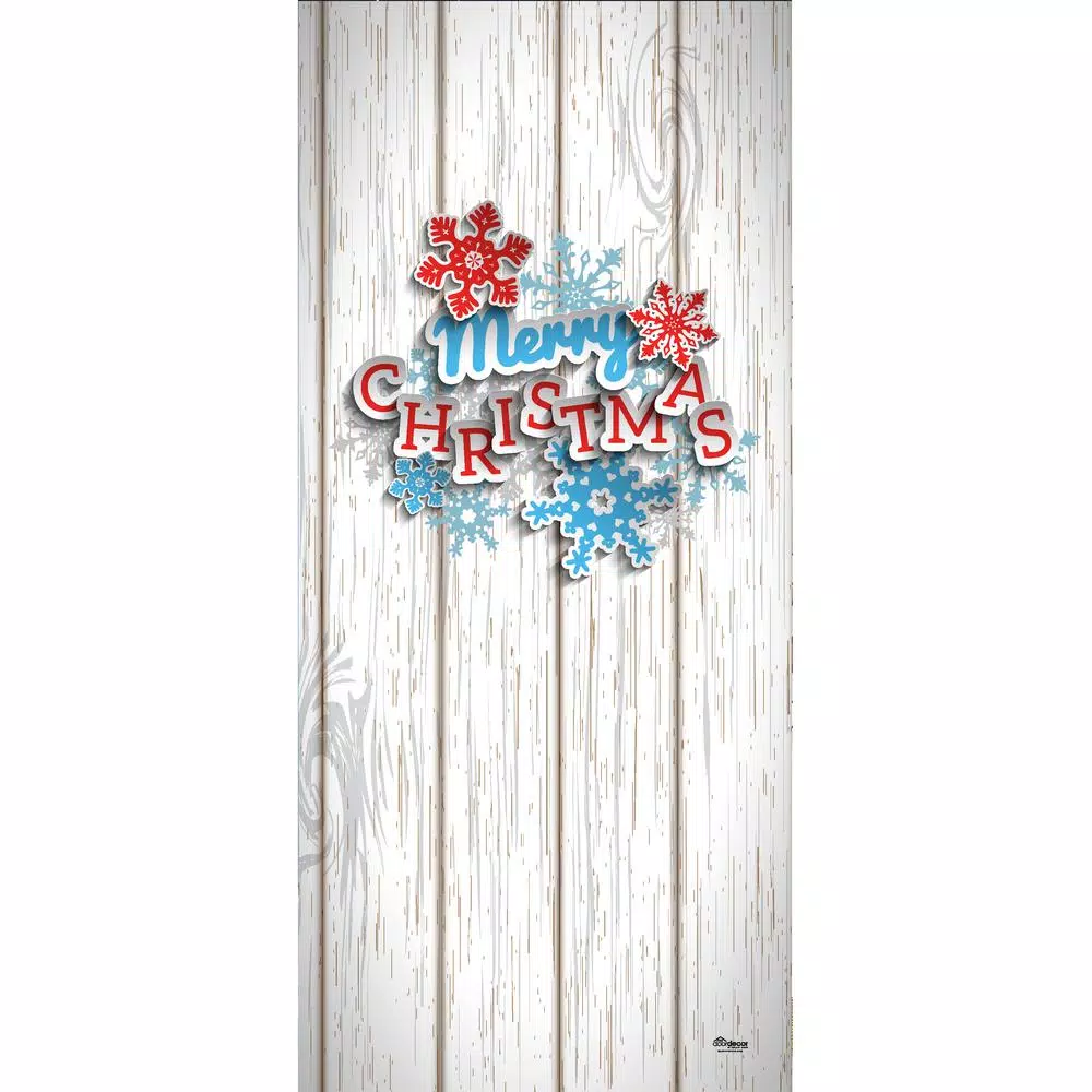 My Door Decor 36 In. X 80 In. Santa’s Reindeer Barn-Christmas Front Door Decor Mural 1 My Door Decor 36 In. X 80 In. Santa’s Reindeer Barn-Christmas Front Door Decor Mural