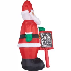 Fraser Hill Farm 10 Ft. Santa Claus With Sign Christmas Inflatable With Lights -Decorations Sales unnamed file 411