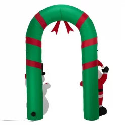 Glitzhome 8 Ft. Inflatable Santa Snowman Gate Arch -Decorations Sales unnamed file 435