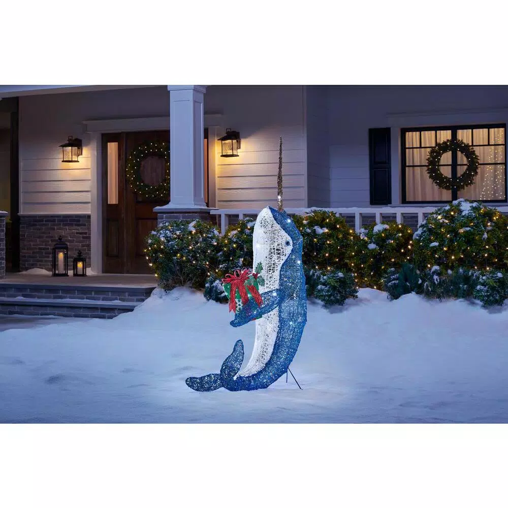 Home Accents Holiday 4 Ft LED Narwhal 2 Home Accents Holiday 4 Ft LED Narwhal - Image 2