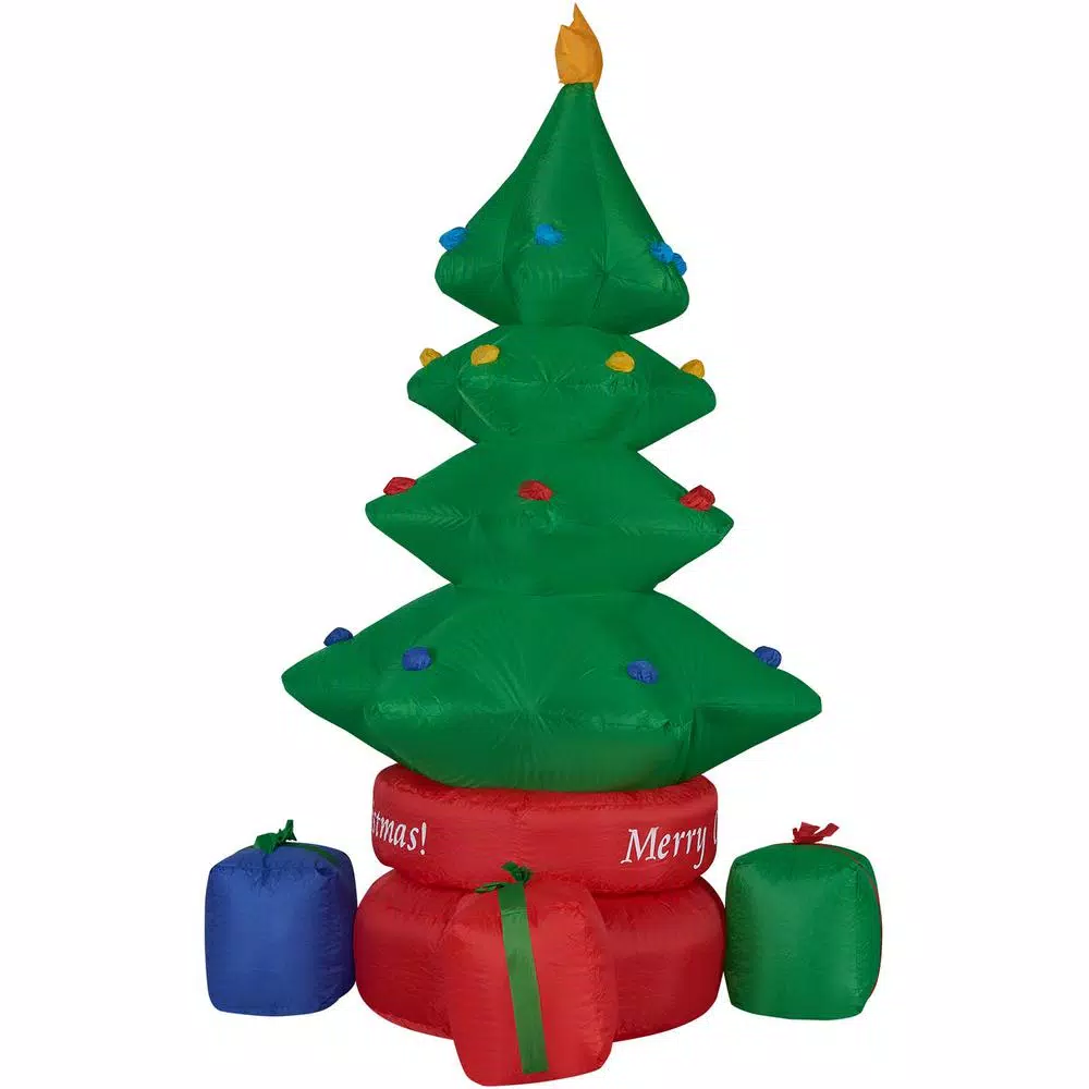 Fraser Hill Farm 6.5 Ft. Christmas Tree Inflatable With Lights 1 Fraser Hill Farm 6.5 Ft. Christmas Tree Inflatable With Lights