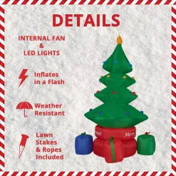 Fraser Hill Farm 6.5 Ft. Christmas Tree Inflatable With Lights 11 Fraser Hill Farm 6.5 Ft. Christmas Tree Inflatable With Lights -Decorations Sales unnamed file 509