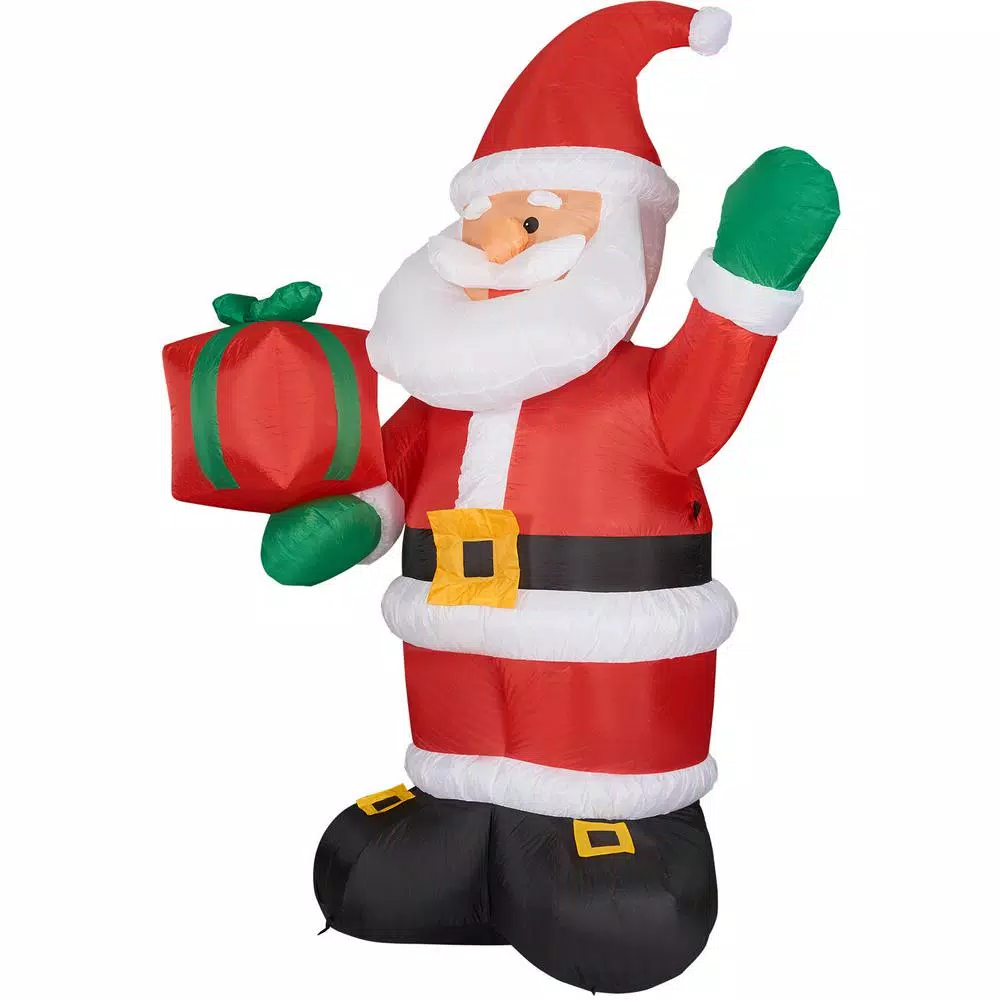 Fraser Hill Farm 10 Ft. Santa Claus With Gift Bag Christmas Inflatable With Lights 7 Fraser Hill Farm 10 Ft. Santa Claus With Gift Bag Christmas Inflatable With Lights - Image 7