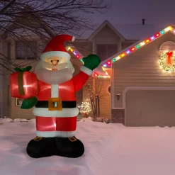 Fraser Hill Farm 10 Ft. Santa Claus With Gift Bag Christmas Inflatable With Lights 21 Fraser Hill Farm 10 Ft. Santa Claus With Gift Bag Christmas Inflatable With Lights -Decorations Sales unnamed file 524