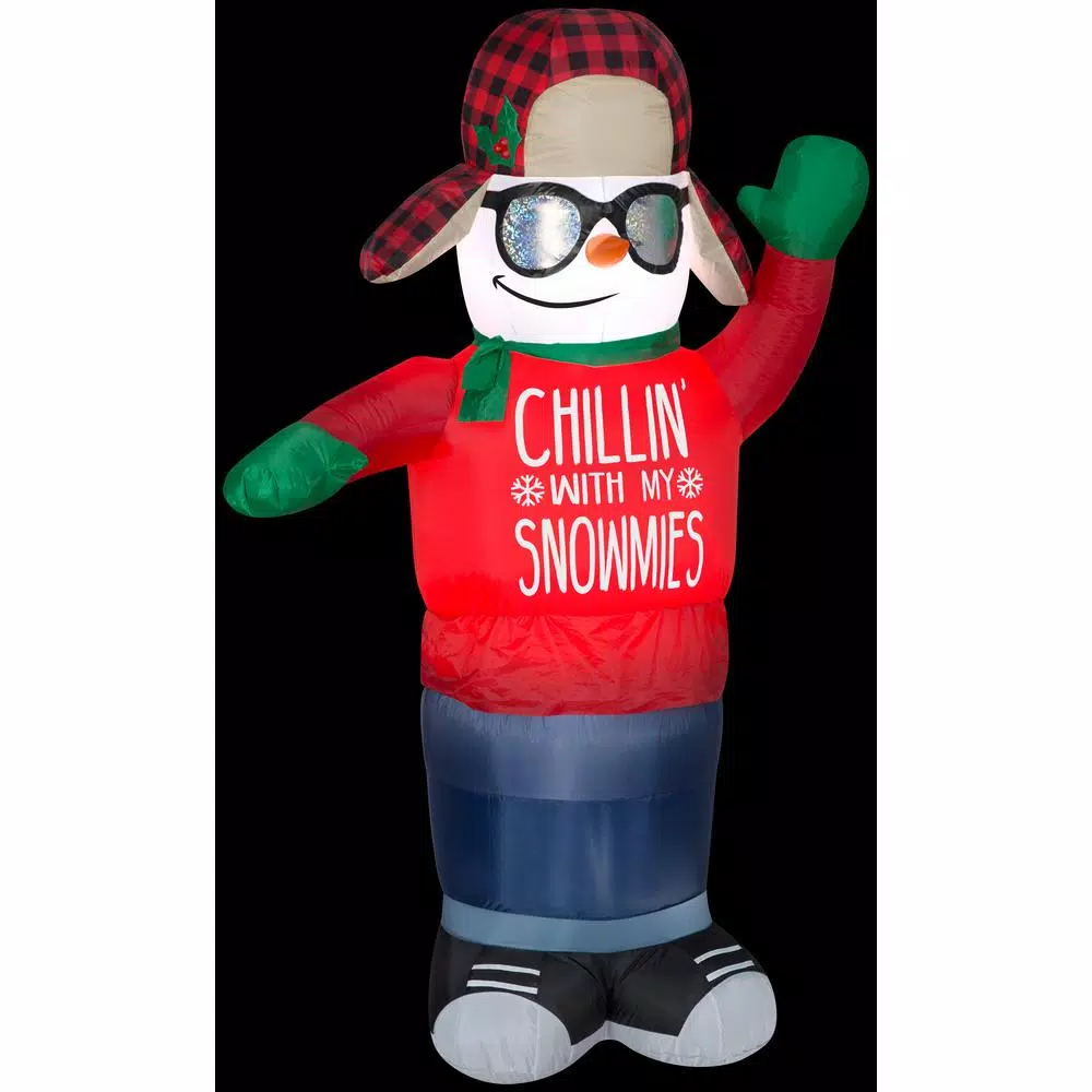Gemmy 6 Ft. H Inflatable Animated Airblown-Swaying Chillin Snowman 1 Gemmy 6 Ft. H Inflatable Animated Airblown-Swaying Chillin Snowman
