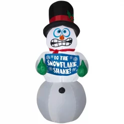 Home Accents Holiday 6 Ft. Pre-Lit Life Size Airblown Inflatable Shivering Snowman