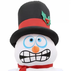 Home Accents Holiday 6 Ft. Pre-Lit Life Size Airblown Inflatable Shivering Snowman -Decorations Sales unnamed file 537