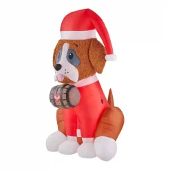 Airblown 6 Ft. Inflatable Fuzzy Dog With Barrel 7 Airblown 6 Ft. Inflatable Fuzzy Dog With Barrel -Decorations Sales unnamed file 568