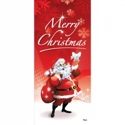 My Door Decor 36 In. X 80 In. Santa’s Merry Christmas-Christmas Front Door Decor Mural