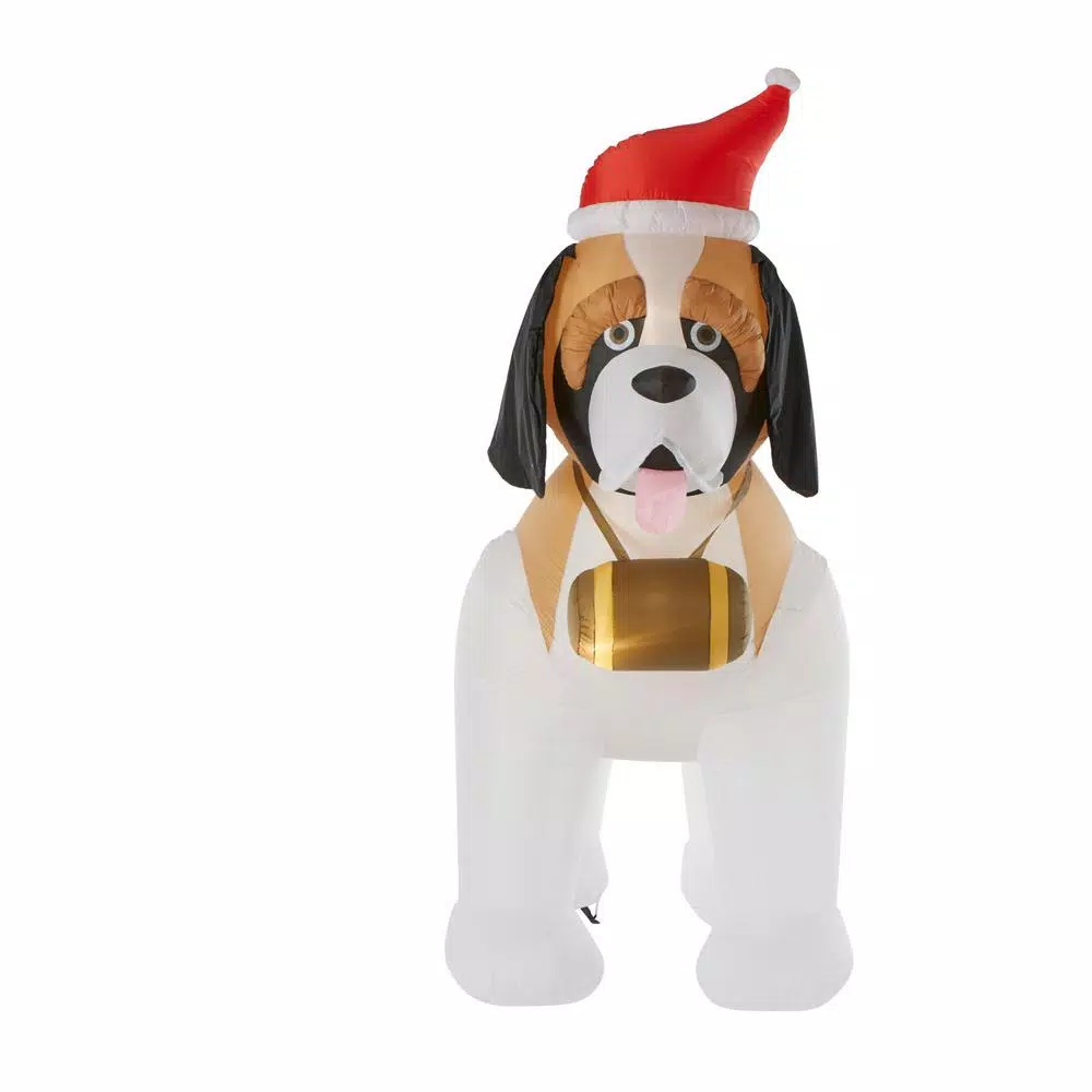 Gemmy 9 Ft. Inflatable St. Bernard 8 Gemmy 9 Ft. Inflatable St. Bernard - Image 8