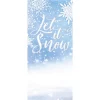 My Door Decor 36 In. X 80 In. Let It Snow-Christmas Front Door Decor Mural