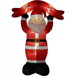 Fraser Hill Farm 10 Ft. Santa Claus With HO HO HO Sign Christmas Inflatable With Lights -Decorations Sales unnamed file 603