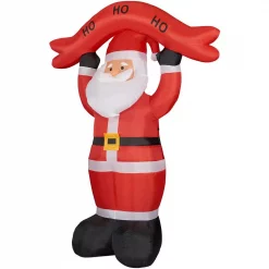 Fraser Hill Farm 10 Ft. Santa Claus With HO HO HO Sign Christmas Inflatable With Lights -Decorations Sales unnamed file 604