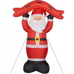 Fraser Hill Farm 10 Ft. Santa Claus With HO HO HO Sign Christmas Inflatable With Lights -Decorations Sales unnamed file 608
