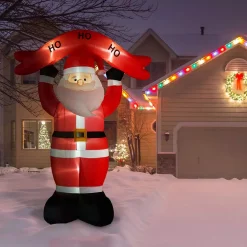 Fraser Hill Farm 10 Ft. Santa Claus With HO HO HO Sign Christmas Inflatable With Lights -Decorations Sales unnamed file 609