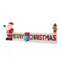 Home Accents Holiday 12 Ft Giant-Sized LEF Inflatable Merry Christmas Sign Scene -Decorations Sales unnamed file 638