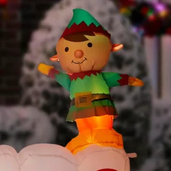 Home Accents Holiday 12 Ft Giant-Sized LEF Inflatable Merry Christmas Sign Scene -Decorations Sales unnamed file 640