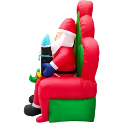 Fraser Hill Farm 10 Ft. Pre-Lit Santa, Elf And Penguin Christmas Inflatable -Decorations Sales unnamed file 654