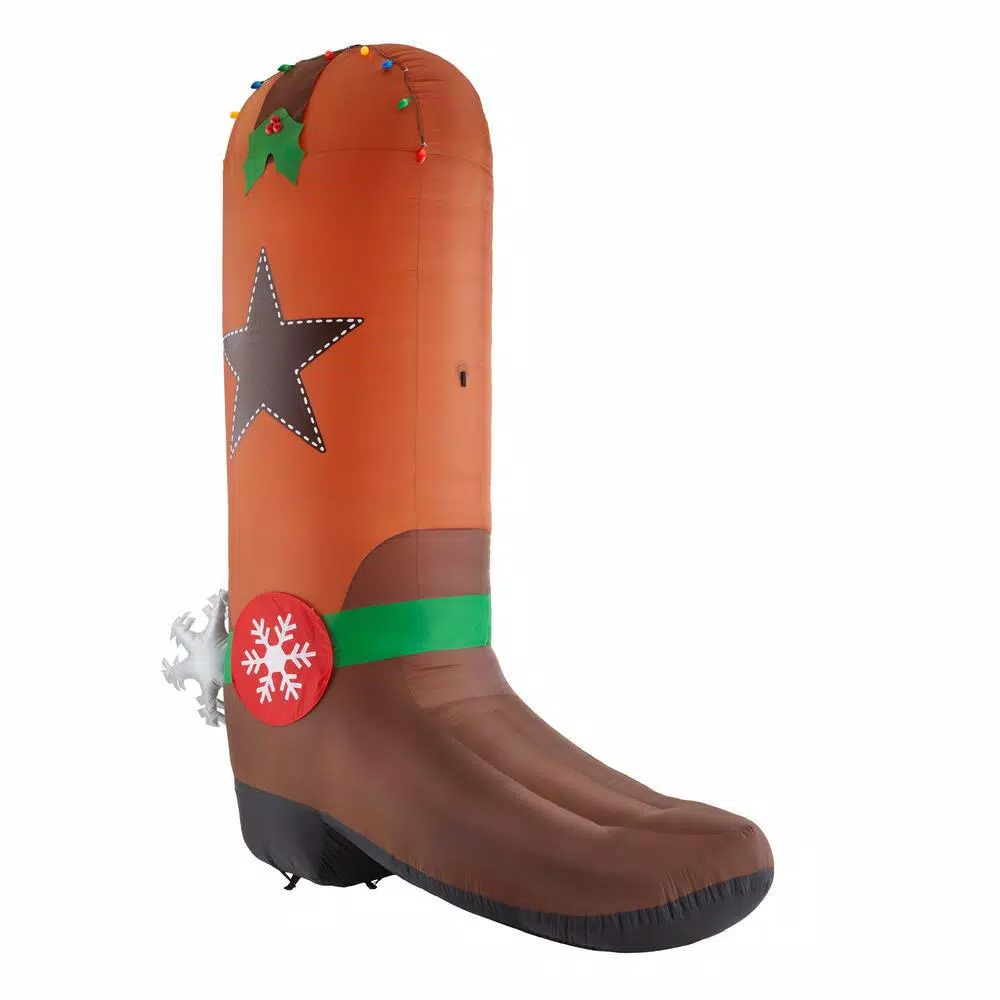Home Accents Holiday 11 Ft Giant-Sized LED Inflatable Cowboy Boot 3 Home Accents Holiday 11 Ft Giant-Sized LED Inflatable Cowboy Boot - Image 3