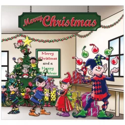 My Door Decor 7 Ft. X 8 Ft. Santa’s Workshop-Outdoor Holiday 2-Car Split Garage Door Decor Mural For Split Car Garage, 2-Graphic Kit -Decorations Sales unnamed file 707