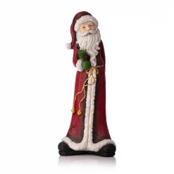 Alpine Corporation 28 In. Christmas Tall Skinny Santa Statuary