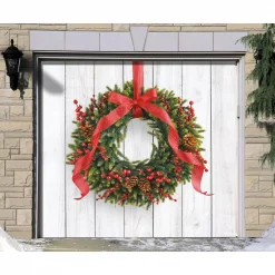 My Door Decor 7 Ft. X 8 Ft. Christmas Wreath-Christmas Garage Door Decor Mural For Single Car Garage -Decorations Sales unnamed file 747