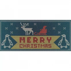 My Door Decor 7 Ft. X 16 Ft. Christmas Sweater Christmas Garage Door Decor Mural For Double Car Garage
