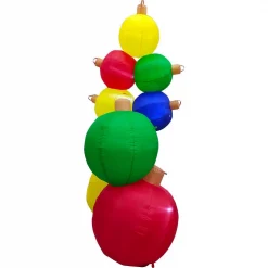 Fraser Hill Farm 8 Ft. Pre-Lit Ornament Balls Christmas Inflatable -Decorations Sales unnamed file 754