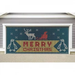 My Door Decor 7 Ft. X 16 Ft. Christmas Sweater Christmas Garage Door Decor Mural For Double Car Garage -Decorations Sales unnamed file 77