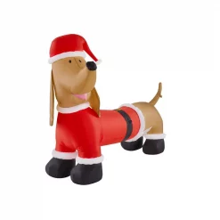 Airblown 4 Ft. Inflatable Dachshund With Santa Outfit -Decorations Sales unnamed file 783