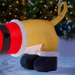 Airblown 4 Ft. Inflatable Dachshund With Santa Outfit -Decorations Sales unnamed file 785