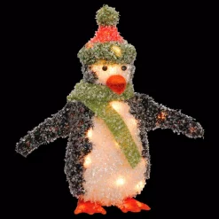 National Tree Company Pre-Lit 18 In. Tinsel Penguin