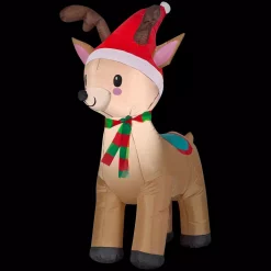 Home Accents Holiday 3.5 Ft. Pre-Lit Airblown Inflatable Reindeer -Decorations Sales unnamed file 802