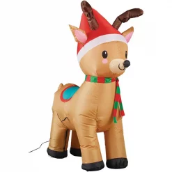 Home Accents Holiday 3.5 Ft. Pre-Lit Airblown Inflatable Reindeer -Decorations Sales unnamed file 805