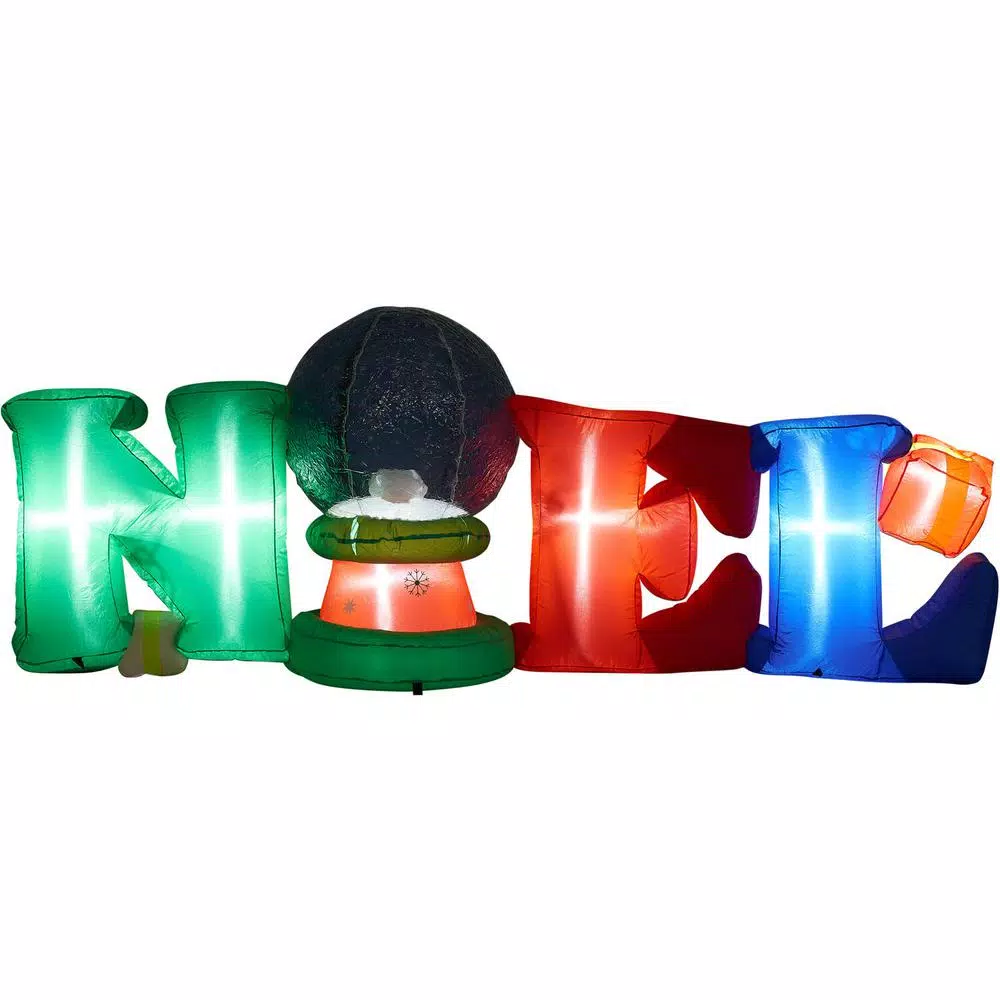 Fraser Hill Farm 8 Ft. NOEL Snow Globe Christmas Inflatable With Lights 5 Fraser Hill Farm 8 Ft. NOEL Snow Globe Christmas Inflatable With Lights - Image 5