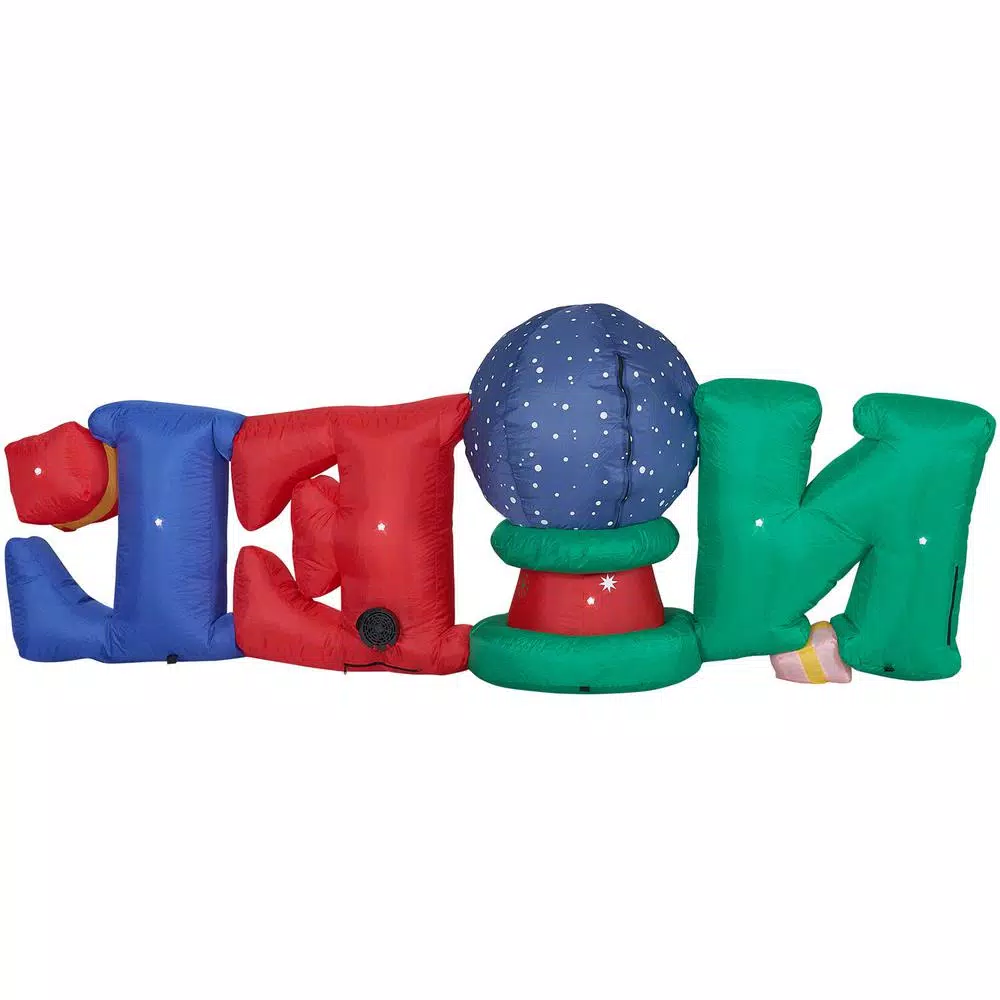 Fraser Hill Farm 8 Ft. NOEL Snow Globe Christmas Inflatable With Lights 7 Fraser Hill Farm 8 Ft. NOEL Snow Globe Christmas Inflatable With Lights - Image 7