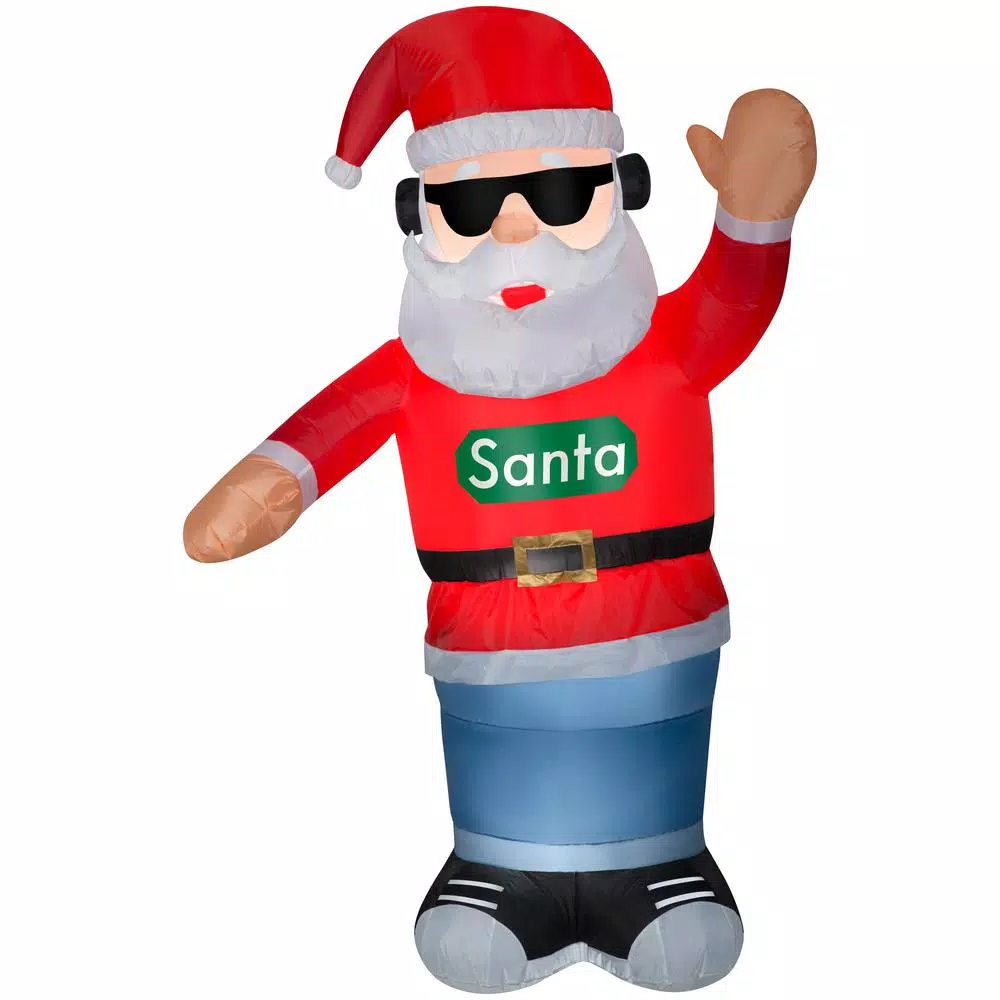Gemmy 6 Ft. H Inflatable Animated Airblown-Swaying Santa With Headphones 2 Gemmy 6 Ft. H Inflatable Animated Airblown-Swaying Santa With Headphones - Image 2