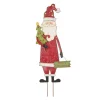 Glitzhome 36 In. H Iron Santa Yard Stake