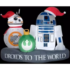 Airblown 5 Ft. W Inflatable Christmas Airblown Stylized R2-D2 BB-8 Driod Star Wars