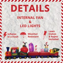 Fraser Hill Farm 6 Ft. Santa Holding A Gift Christmas Inflatable 11 Fraser Hill Farm 6 Ft. Santa Holding A Gift Christmas Inflatable -Decorations Sales unnamed file 887