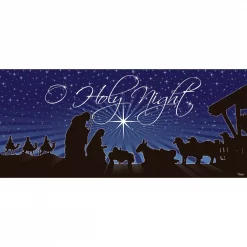 My Door Decor 7 Ft. X 16 Ft. Nativity O’Holy Night Christmas Garage Door Decor Mural For Double Car Garage