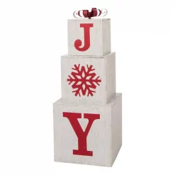 Glitzhome 31.89 In. H Wooden Block Wording Porch Sign – JOY